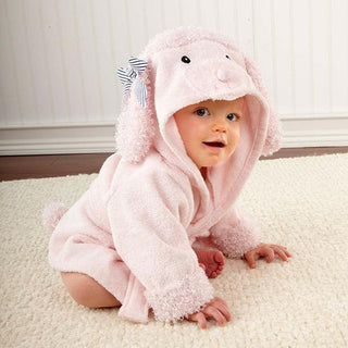 Cartoon Cute Animal Modeling Baby Bath Towels Baby Bathrobes Cotton Children's Bathrobes Baby Hooded - Phosgene