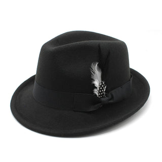 Men's Billycock Feather Fur Felt Hat - Phosgene