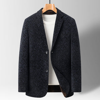 Chenille Casual Simple Suit Jacket For Men - Phosgene