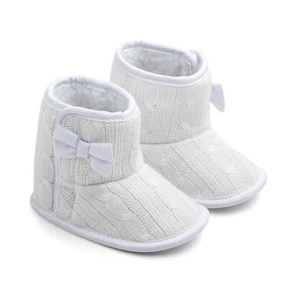 Manufacturers selling Wool Knitted Winter new bow shoes baby toddler shoes shoes boots 1646 - Phosgene