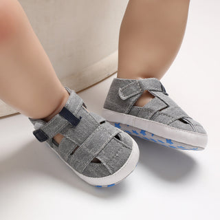 Kids Newborn Baby Boys Fashion Summer Soft Crib Shoes First Walker Anti Slip Sandals Shoe - Phosgene