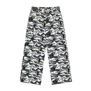 Camouflage Workwear Paratrooper Pants Male Phosgene