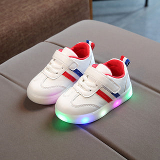 Kimmy White LED Sneakers Shoes - Phosgene