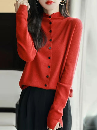 Women's Autumn Long Sleeve Thin Sweater Coat Cardigan - Phosgene