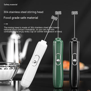 Milk Frother Egg Beater Coffee Frother Household Electric Milk Stirring Battery Handheld Blender Phosgene