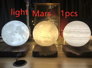 Magnetic Levitation Table Lamp Moon Light 3D Printing Planet Night Light - Phosgene