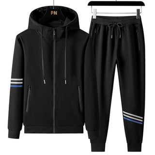 Men's Casual Sports Pure Cotton Hooded Sweater Trousers Two-piece Set - Phosgene