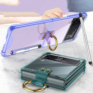 Suitable For Z Flip4 Mobile Phone Case Transparent Airbag Ring - Phosgene