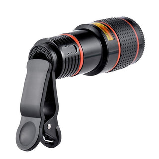 HD 8X Clip On Optical Zoom Telescope Camera Lens For Universal Mobile Cell Phone - Phosgene