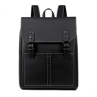 Retro PU Soft Leather Backpack With Large Capacity - Phosgene