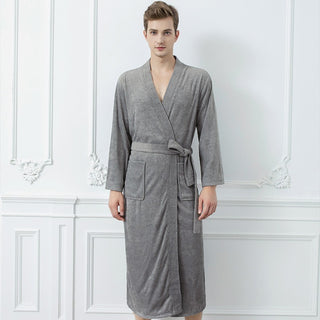 Four Seasons Towel Bathrobe Japanese And Korean Men's Bathrobe Beauty Salon Hotel Same Style Couple Cross-border - Phosgene