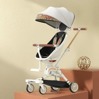 Can Sit And Lie Flat Two-way Folding Lightweight Shock-absorbing High-view Stroller - Phosgene