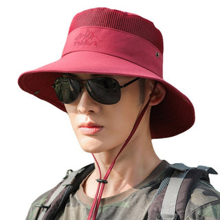 Spring And Summer Hat Outdoor Mountaineering Sun Hat Folding - Phosgene