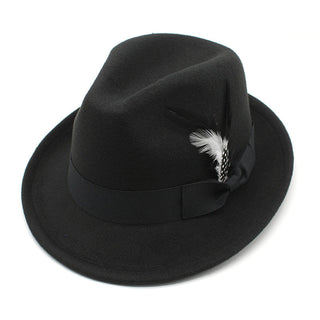 Men's Billycock Feather Fur Felt Hat - Phosgene