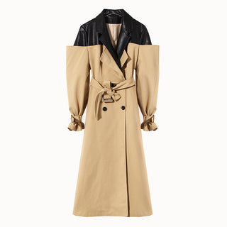 Women's Double Breasted Overknee Coat - Phosgene