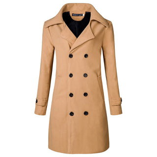 Double Breasted Mid-length Trench Coat Plus Size - Phosgene