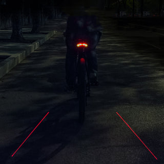 Smart Remote Control Bicycle Riding Laser LED Tail Light Accessories - Phosgene