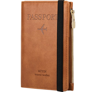 Multifunctional Passport Document Bag Ultra-thin RFID Passport Wallet - Phosgene