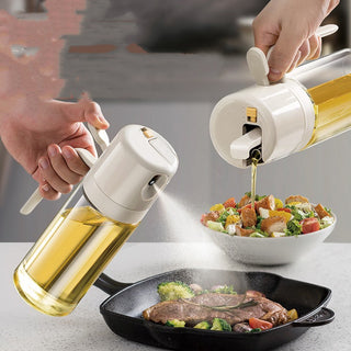 2 In 1 Oil Sprayer Bottle BBQ Cooking Oil Dispenser Olive Oil Pourers Sprayer Kitchen Baking Oil Mister Vinegar Bottle - Phosgene