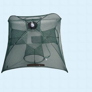 Strengthened 4-20 Holes Automatic Fishing Net Shrimp Cage Nylon Foldable Fish Trap Cast Net Cast Fold Crab Trap Fishing Network - Phosgene