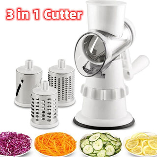 3 In 1 Vegetable Slicer Manual Kitchen Accessories Grater For Vegetable Cutter Round Chopper Mandolin Shredder Potato Home Kitchen Supplies Kitchen Gadgets - Phosgene