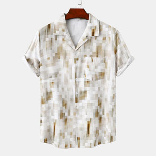 Hawaiian Short Sleeve Printed Men's Shirt Phosgene