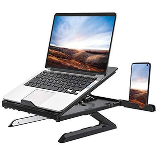 New Laptop Stand Multifunctional Folding Lift Portable Laptop Stand Monitor Increase Rack Aluminum Alloy Base - Phosgene