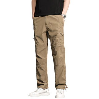 Thin Overalls Men's Casual Loose Ultrathin Khaki Straight - Phosgene