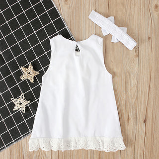 Girls baby sleeveless bow skirt - Phosgene