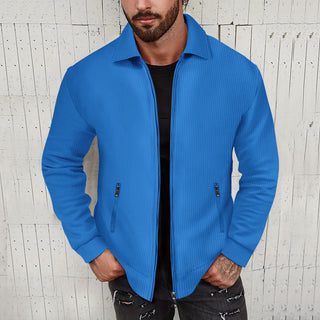 Lapel Slim-fit Cardigan Men's Jacket Coat - Phosgene