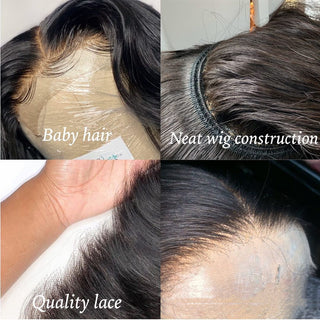 Body Wave Human Hair Lace Front Wigs - Phosgene