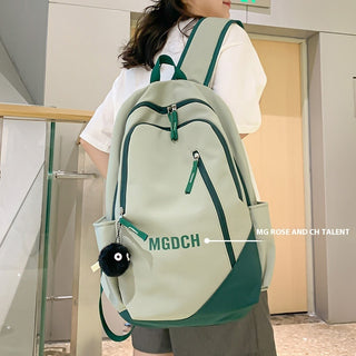 Casual Backpack Good-looking Schoolbag College Women's Simple All-match College Style - Phosgene