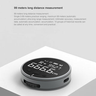 Distance Measuring Instrument Electronic Measuring Ruler Tape Measure High Definition Digital LCD High Precision Electronic Measuring Ruler Tool Phosgene