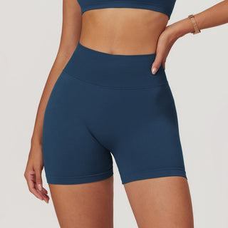 Seamless High Waist Yoga Shorts For Women Skinny Hip Raise - Phosgene