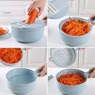 8 In 1 Mandoline Slicer Vegetable Slicer Potato Peeler Carrot Onion Grater With Strainer Vegetable Cutter Kitchen Accessories - Phosgene