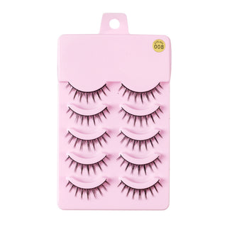 5 Pairs Manga Lashes New Arrival Anime Cosplay Natural Wispy  Korean Makeup Artificial False Eyelashes - Phosgene