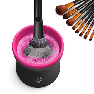 Electric Makeup Brush Cleaner Machine Portable Automatic USB Cosmetic Brush Cleaner Tools For All Size Beauty Makeup Brushes Set - Phosgene