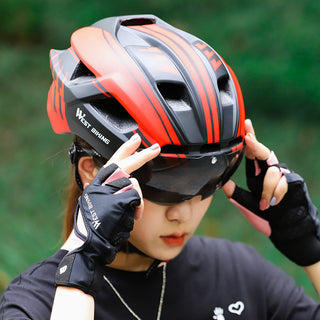 Cycling Helmet Integrated With Goggles Helmet Mountain Road Bike Helmet Equipment - Phosgene