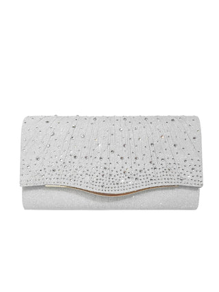 Dinner Clutch Women's New Rhinestone Diamond Dress Garment Bag Fashion Party Banquet - Phosgene