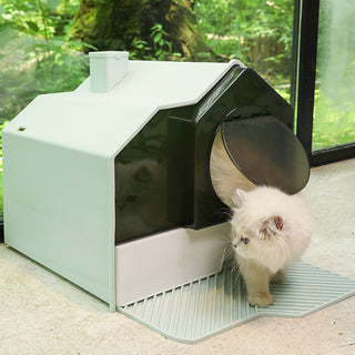 Fully Enclosed Household Anti-splash Drawer Type Odor-proof Cat Litter Box - Phosgene