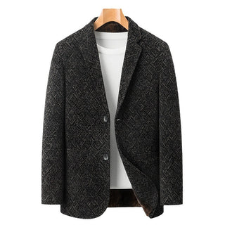 Chenille Casual Simple Suit Jacket For Men - Phosgene