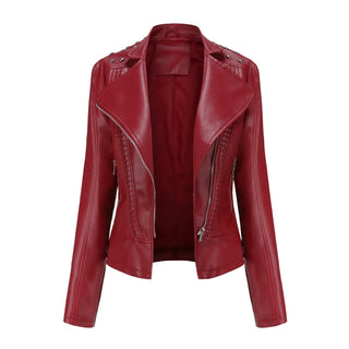 Women's Leather Jacket Slim Thin Small Coat - Phosgene