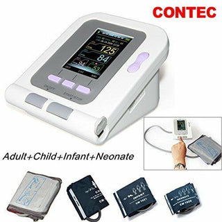 CONTEC CONTEC08A Upper Arm Digital Color LCD Blood Pressure Monitor With PC Software 4 CUFFS Phosgene