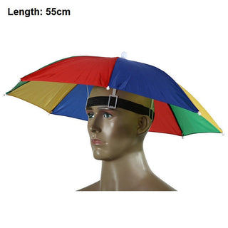 55 65cm Outdoor Fishing Sunshade Waterproof Camping Hiking Fishing Holiday Folding Sunhat - Phosgene