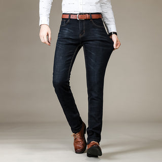 Men's Stretch Slim Straight Business Casual Jeans Phosgene