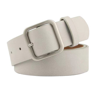 35cm Wide New Retro Alloy Square Buckle Belt - Phosgene