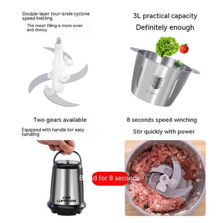 Kitchen Household Electric Meat Grinder Stainless Steel Multi-function Phosgene