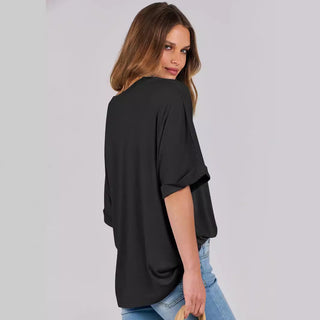 Women's Pullover Top Loose Short Sleeve - Phosgene