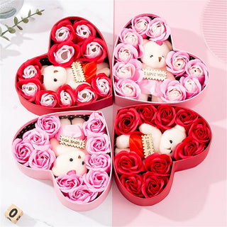 Heart-shaped Rose Red Gift Box New Year Christmas Gift Box Valentine's Day Christmas Gift Mother's Day Birthday Gift - Phosgene