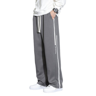 Sweatpants Men's Straight Casual Trousers Loose Wide Leg Sports Pants - Phosgene